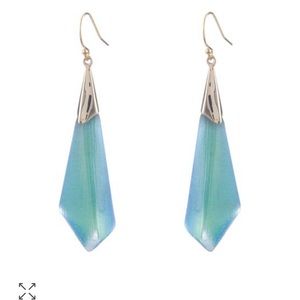 Alexis Bittar blue lucite earrings